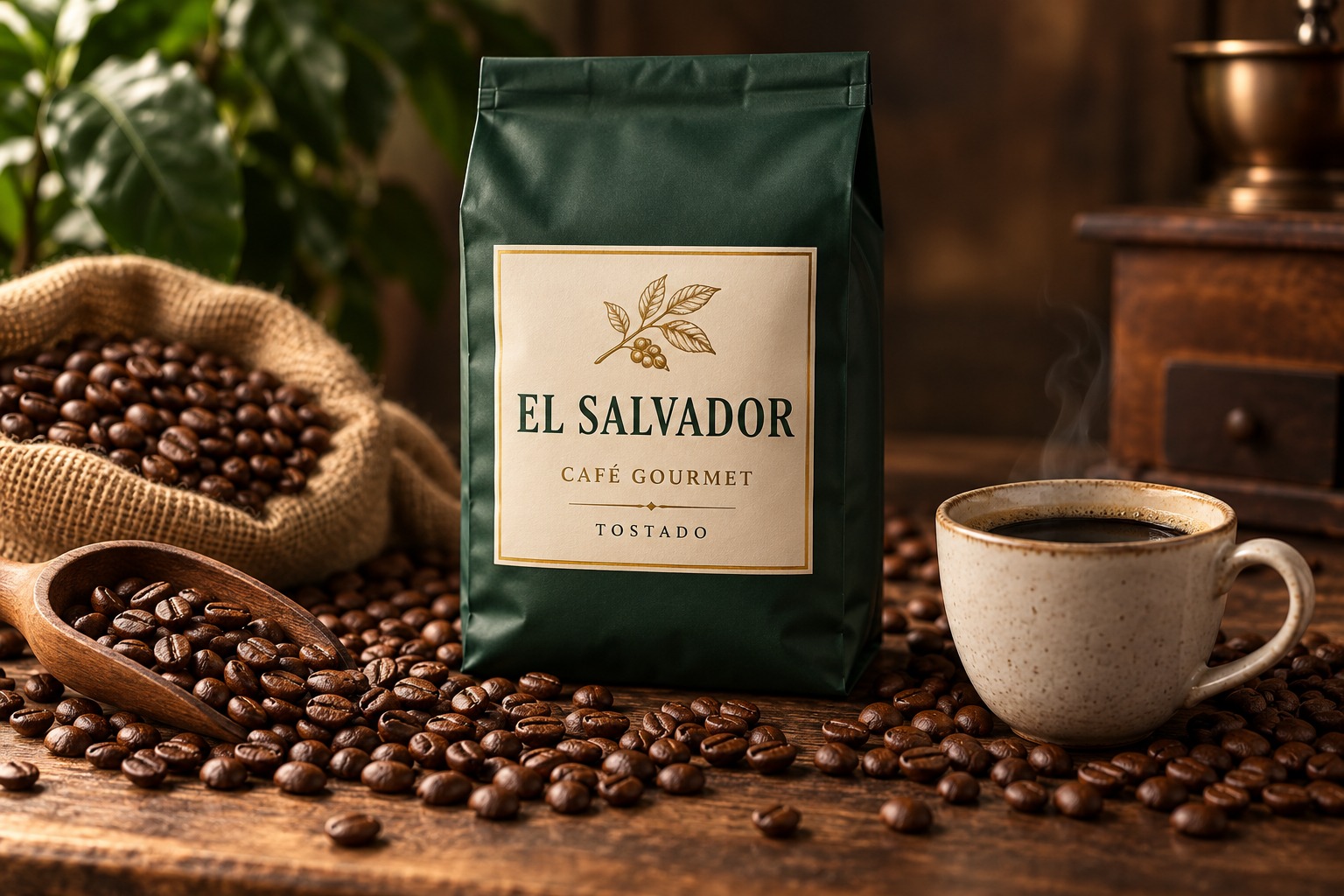 Presentación de café gourmet tostado EL SALVADOR
